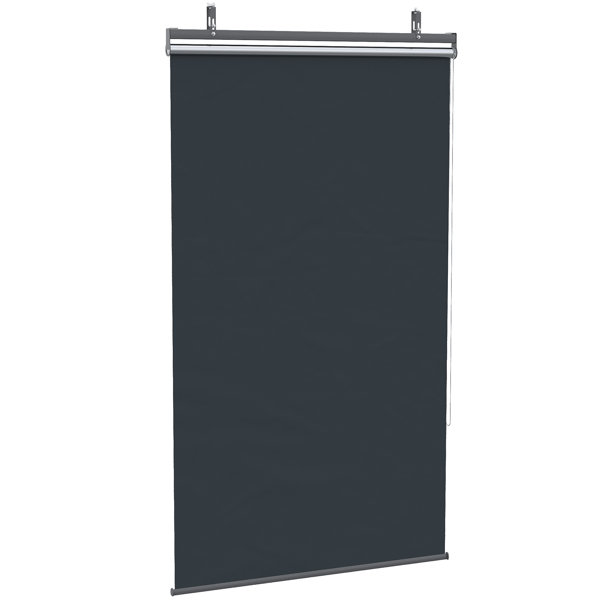 Paramondo Außenrollo Senkrechtmarkise – Sonnen- & Sichtschutz Für Balkon/Terrasse, 100x240 Cm, Orange, Freihängend & Wetterfest